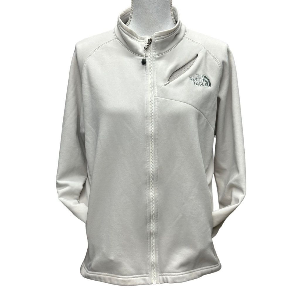 The North Face TKA Stretch‎ Zip 3 Pocket Cream Jacket Size L - Picture 6 of 16